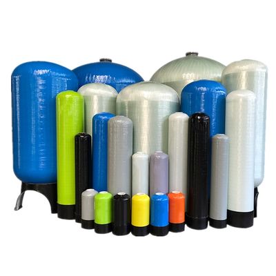 เครื่องกรองน้ำ FRP ถังแรงดันเครื่องกรองน้ำถ่าน 150 Psi