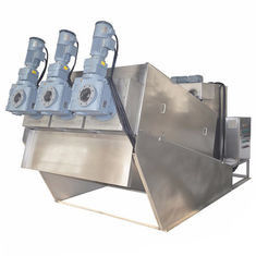 เครื่องกดกากตะกอน กากตะกอนอัตโนมัติ Dewatering อุปกรณ์บำบัดน้ำเสีย
