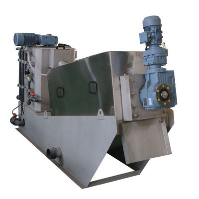 กากตะกอนตะกอน Dewatering เครื่องกดตัวกรองก้นหอย 304L วัสดุสแตนเลส