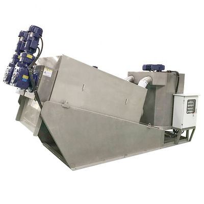 Multi Disc Screw Press Dewatering Machine Purifying น้ำเสียการคุ้มครองสิ่งแวดล้อม